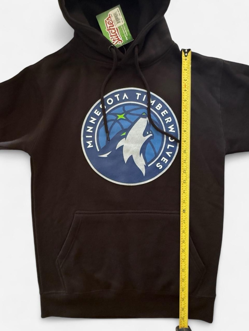 NWT Minnesota Timberwolves Stitches Hoodie Mens Small Black Pullover NBA - Picture 8 of 8